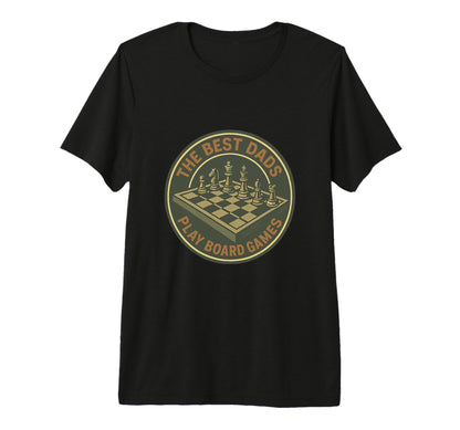 Mens Board Game Dad Chess Daddy Board Gamer T-Shirt - Graphic Print Unisex - T-Shirt, Sweatshirt, Hoodie