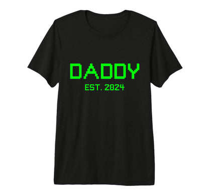 Daddy Est 2024 Gamer Daddy 2024 New T-Shirt - Aesthetic Graphic Men Women - T-Shirt, Sweatshirt, Hoodie
