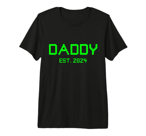 Daddy Est 2024 Gamer Daddy 2024 New T-Shirt - Aesthetic Graphic Men Women - T-Shirt, Sweatshirt, Hoodie