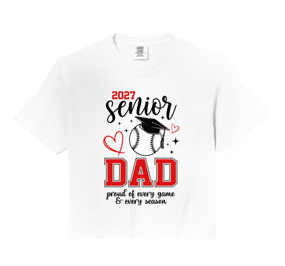 2027 Senior Baseball Dad Proud Family Hoodie - Streetwear Style Men Women - T-Shirt, Sweatshirt, Hoodie