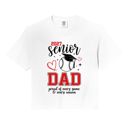 2027 Senior Baseball Dad Proud Family Hoodie - Streetwear Style Men Women - T-Shirt, Sweatshirt, Hoodie