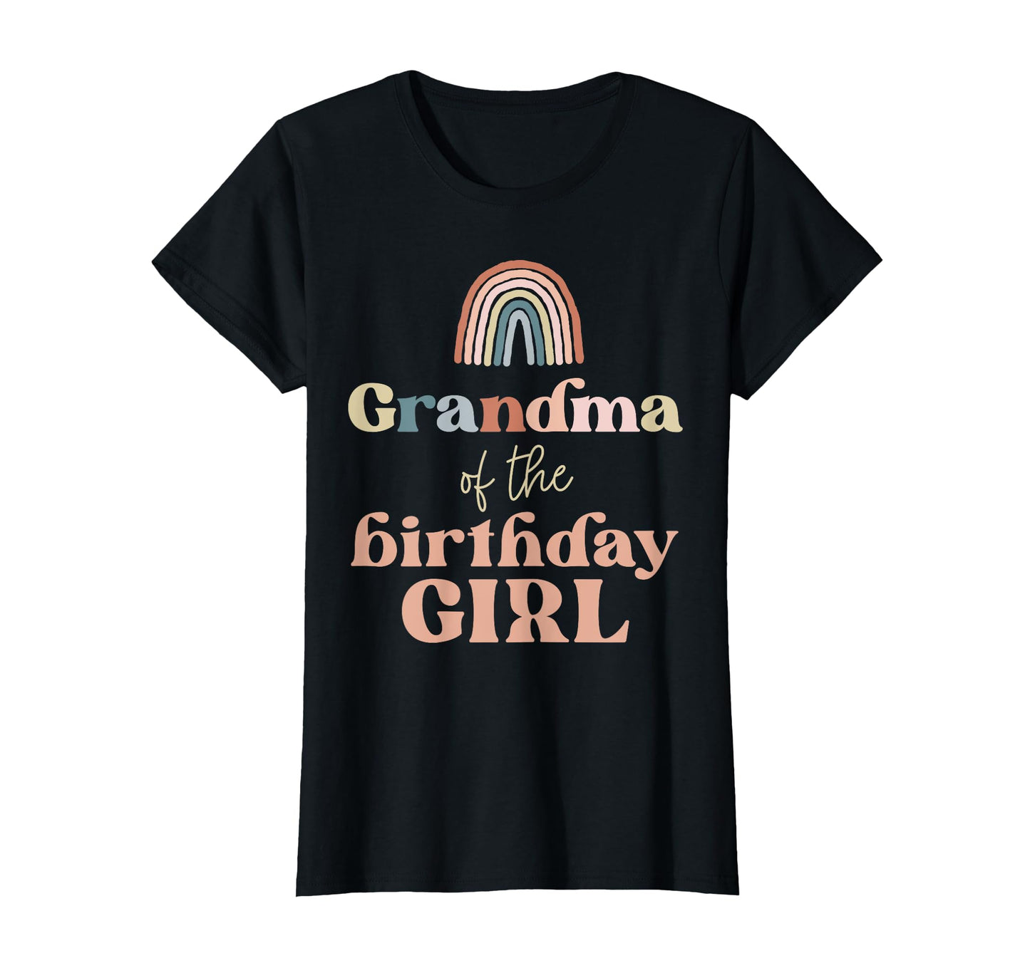 Grandma Birthday Boho Rainbow Party T-Shirt - Novelty Apparel Unisex - T-Shirt, Sweatshirt, Hoodie