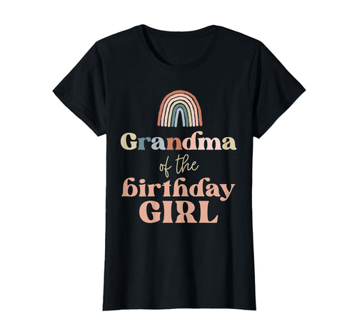 Grandma Birthday Boho Rainbow Party T-Shirt - Novelty Apparel Unisex - T-Shirt, Sweatshirt, Hoodie