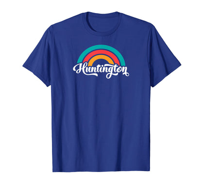 Huntington Wv Script Rainbow T-Shirt - Aesthetic Graphic for Adults - T-Shirt, Sweatshirt, Hoodie