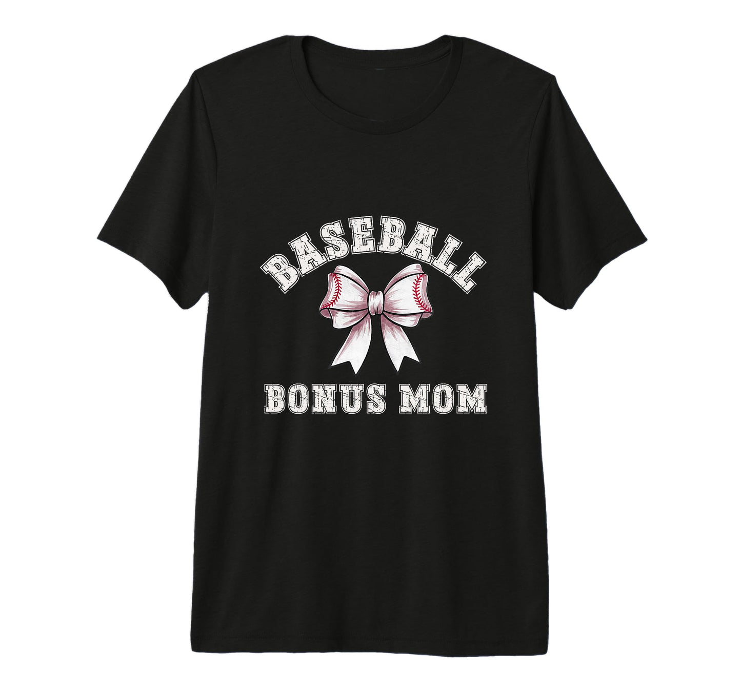 Coquette Baseball Bonus Mom Bow Game T-Shirt - Graphic Print for Adults - T-Shirt, Sweatshirt, Hoodie