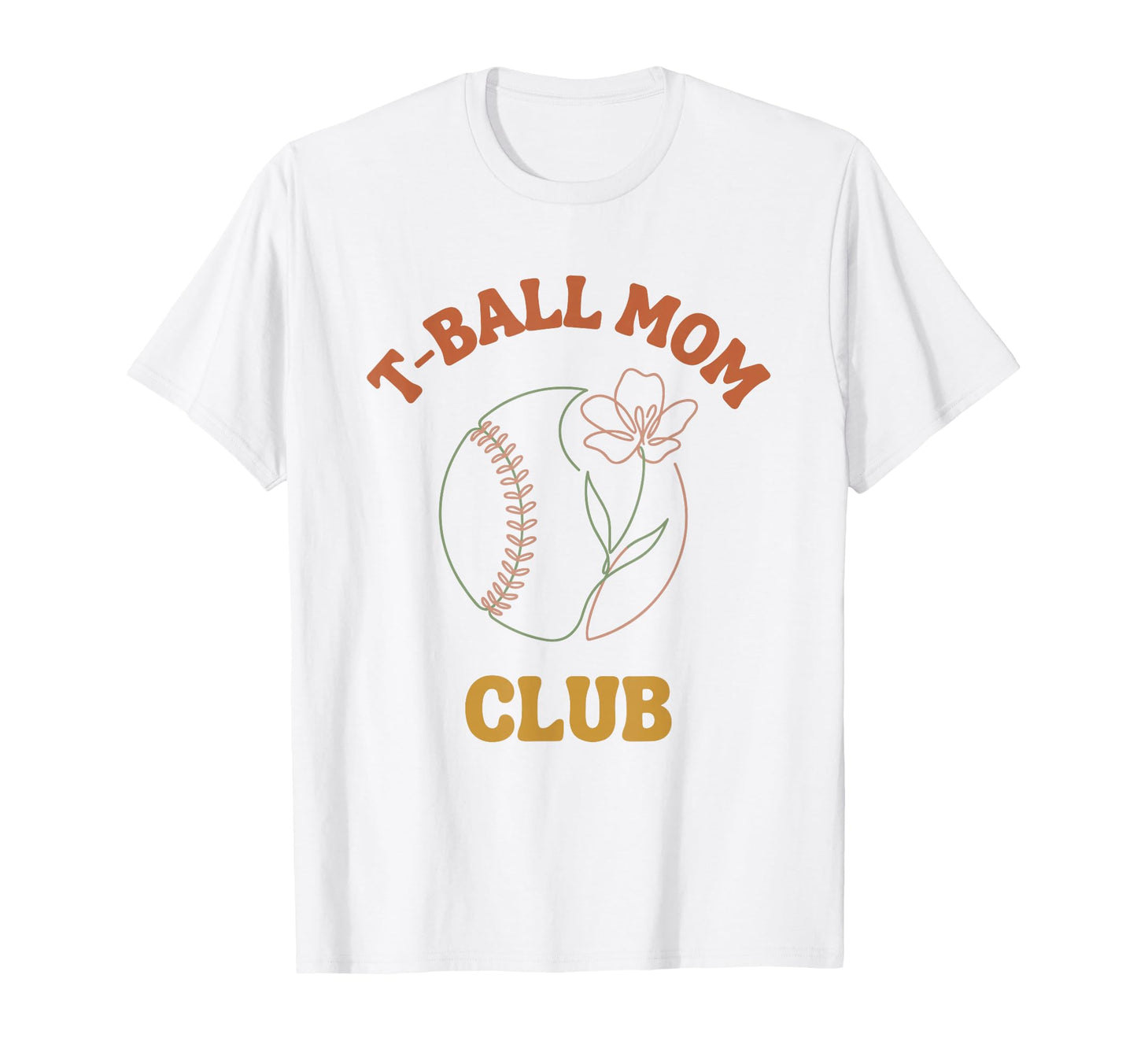 T Ball Mom Club T-Shirt - Graphic Print Men Women - T-Shirt, Sweatshirt, Hoodie