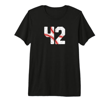 Baseball Player Jersey Number 42 42 Proud T-Shirt - Graphic Print Unisex - T-Shirt, Sweatshirt, Hoodie