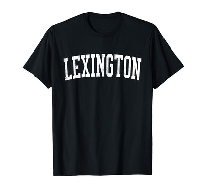 Lexington Ky Distressed White Varsity T-Shirt - Graphic Print Unisex - T-Shirt, Sweatshirt, Hoodie