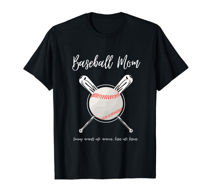 Baseball Mom T-Shirt - Novelty Apparel Unisex - T-Shirt, Sweatshirt, Hoodie