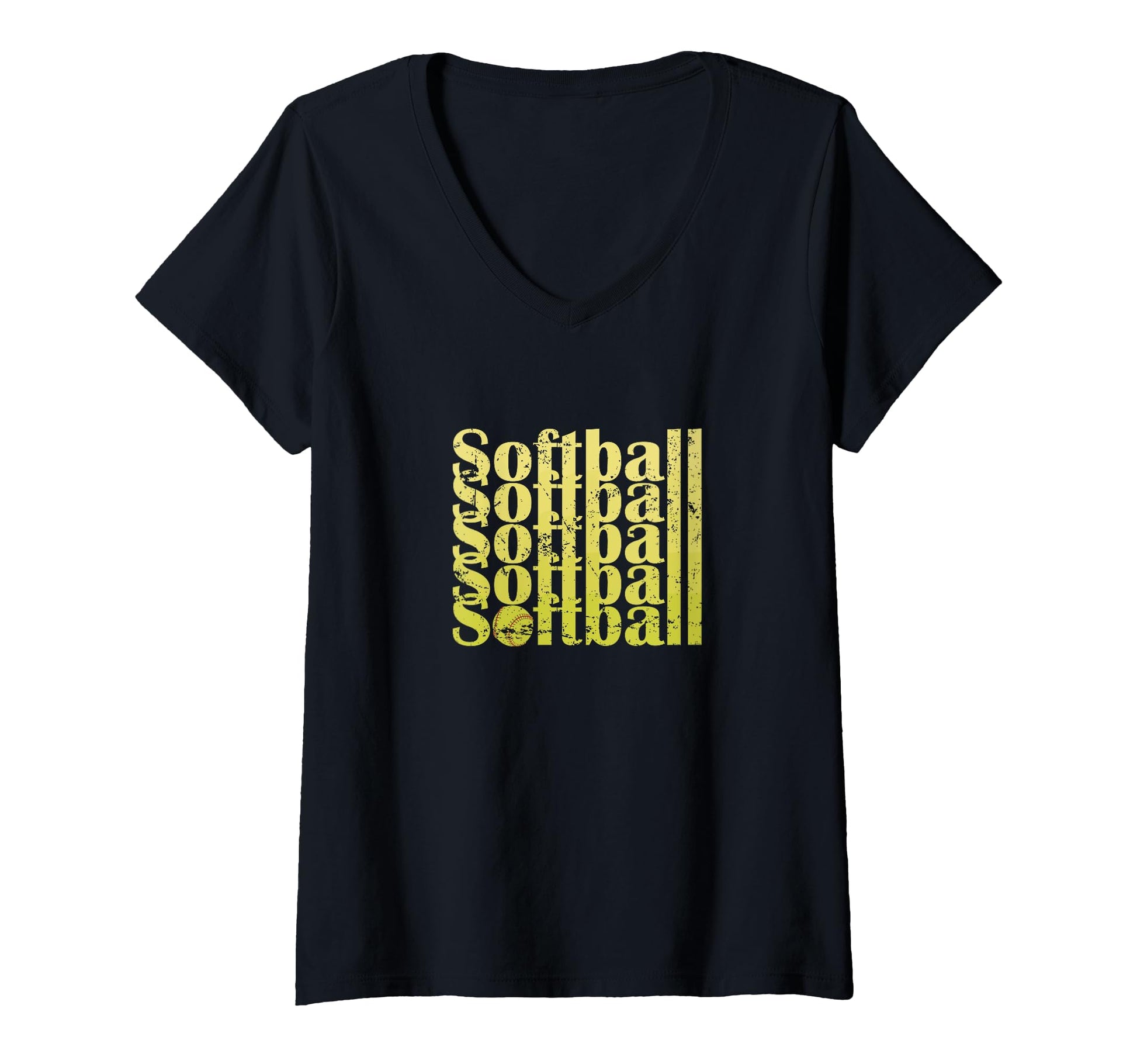 Softball Sports Typography Softball T-Shirt - Minimalist Print Men Women - T-Shirt, Sweatshirt, Hoodie