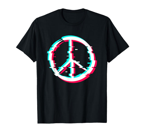 Peace Sign Hippie 80S 90S Vaporwave T-Shirt - Streetwear Style Men Women - T-Shirt, Sweatshirt, Hoodie