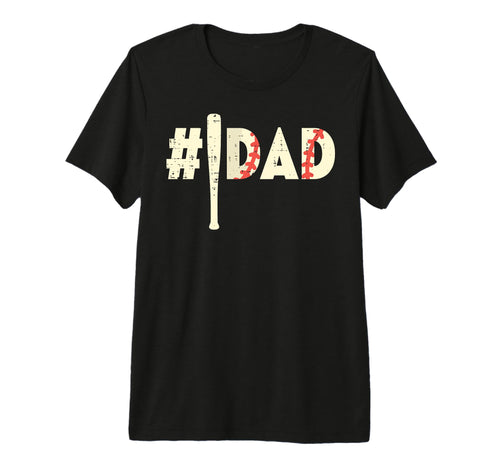 Fathers Day Hashtag Baseball Bat Dad T-Shirt - Trendy Graphic Men Women - T-Shirt, Sweatshirt, Hoodie