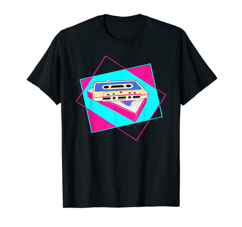 80S Music Cassette Vaporwave Aesthetic T-Shirt - Minimalist Print Unisex - T-Shirt, Sweatshirt, Hoodie