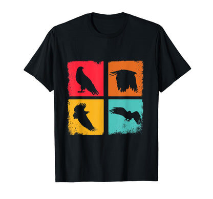 Eagle Silhouette Rainbow Bird Animals T-Shirt - Unique Graphic Men Women - T-Shirt, Sweatshirt, Hoodie