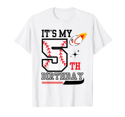 Its My 5Th Birthday Five Year Old T-Shirt - Aesthetic Graphic for Adults - T-Shirt, Sweatshirt, Hoodie