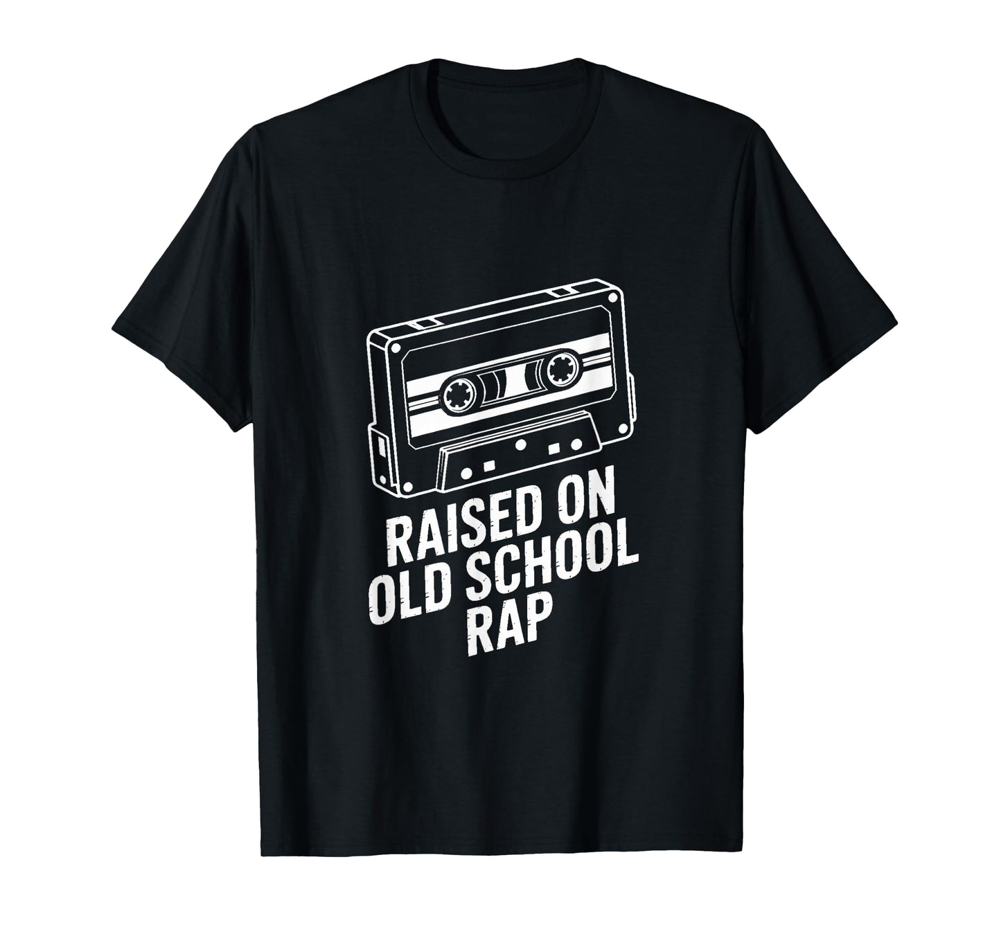 Raised Old School Rap Hip Hop Cassette T-Shirt - Graphic Print for Adults - T-Shirt, Sweatshirt, Hoodie