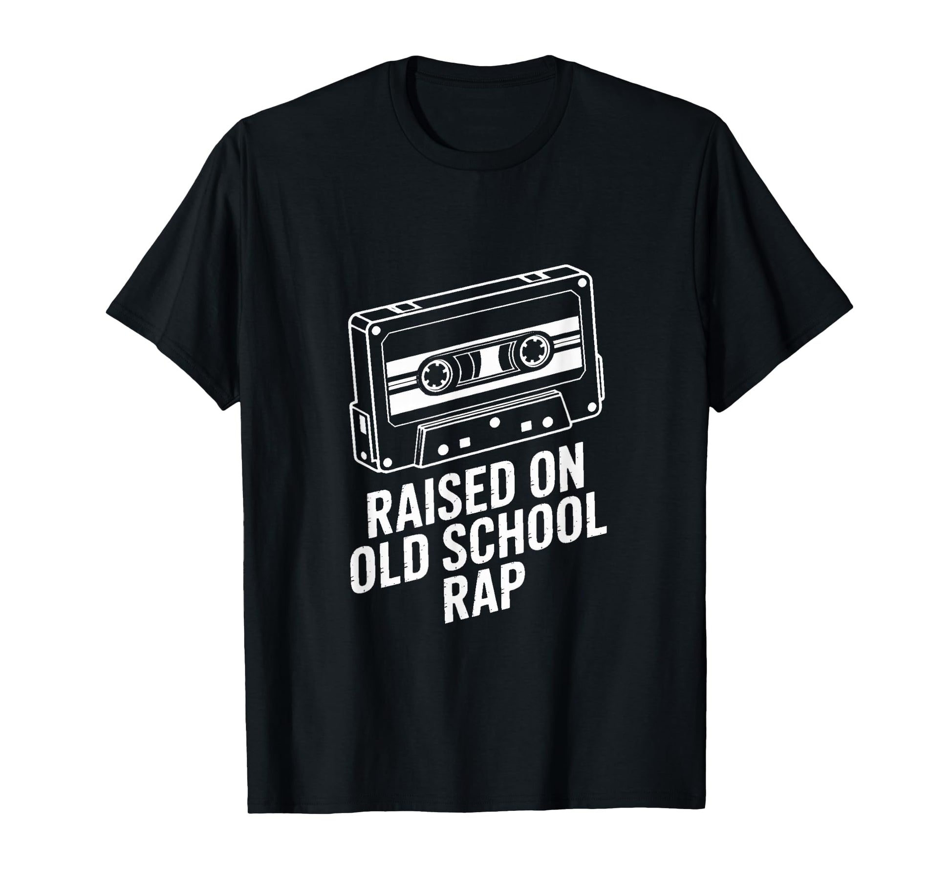 Raised Old School Rap Hip Hop Cassette T-Shirt - Graphic Print for Adults - T-Shirt, Sweatshirt, Hoodie