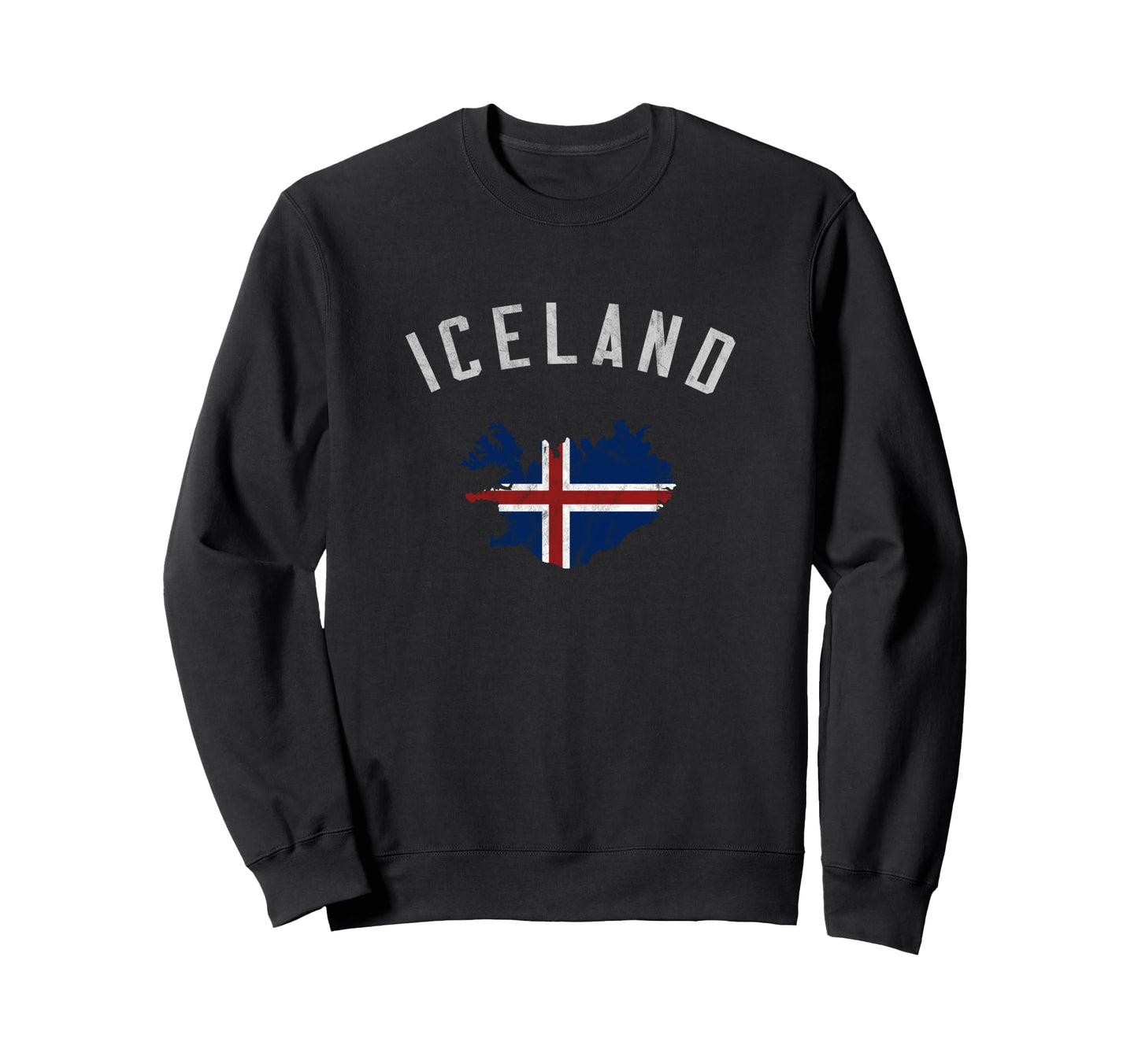 Varsity Flag Iceland Sweatshirt - Trendy Graphic Men Women - T-Shirt, Sweatshirt, Hoodie