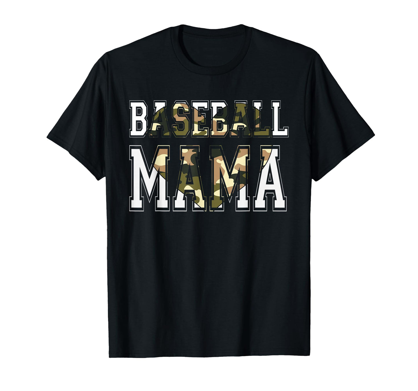 Baseball Mama Camo Heart Mom Sports T-Shirt - Aesthetic Graphic Unisex - T-Shirt, Sweatshirt, Hoodie