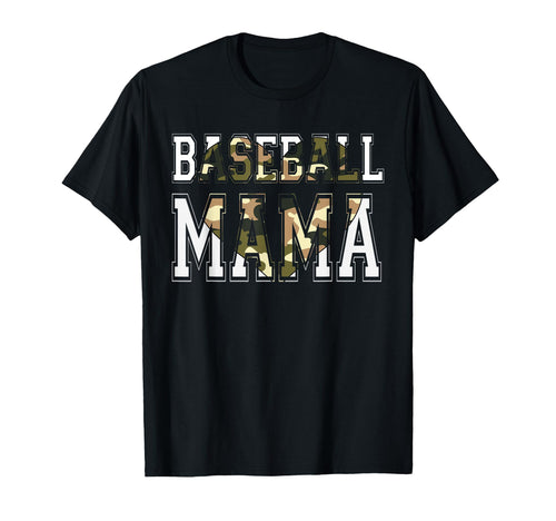 Baseball Mama Camo Heart Mom Sports T-Shirt - Aesthetic Graphic Unisex - T-Shirt, Sweatshirt, Hoodie