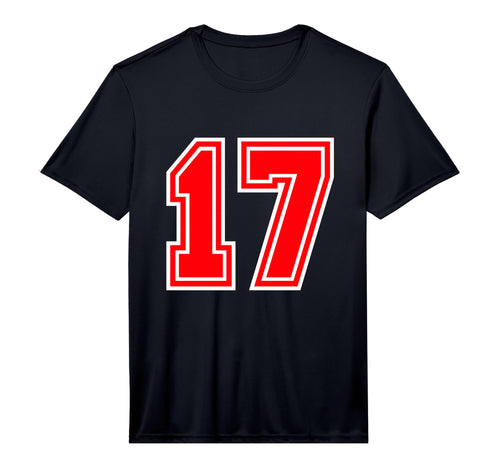 Red Sport Team Number 17 Performance T-Shirt - Streetwear Style Unisex - T-Shirt, Sweatshirt, Hoodie