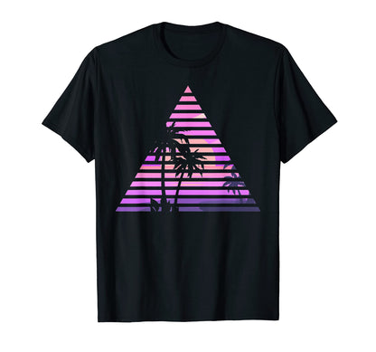 Palm Tree 90S Vaporwave Aesthetic 80S Art T-Shirt - Graphic Print Unisex - T-Shirt, Sweatshirt, Hoodie
