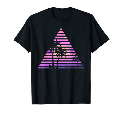 Palm Tree 90S Vaporwave Aesthetic 80S Art T-Shirt - Graphic Print Unisex - T-Shirt, Sweatshirt, Hoodie