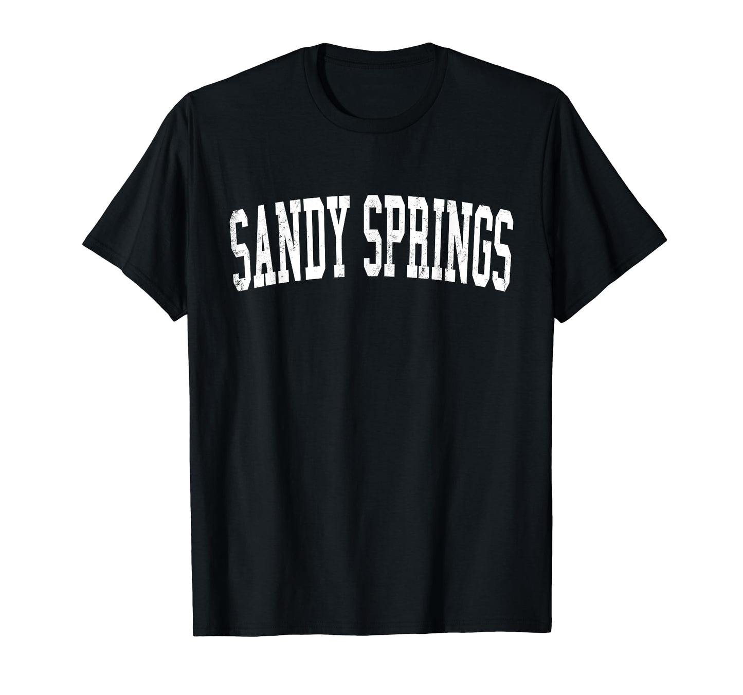 Sandy Ut Distressed White Varsity T-Shirt - Minimalist Print Men Women - T-Shirt, Sweatshirt, Hoodie