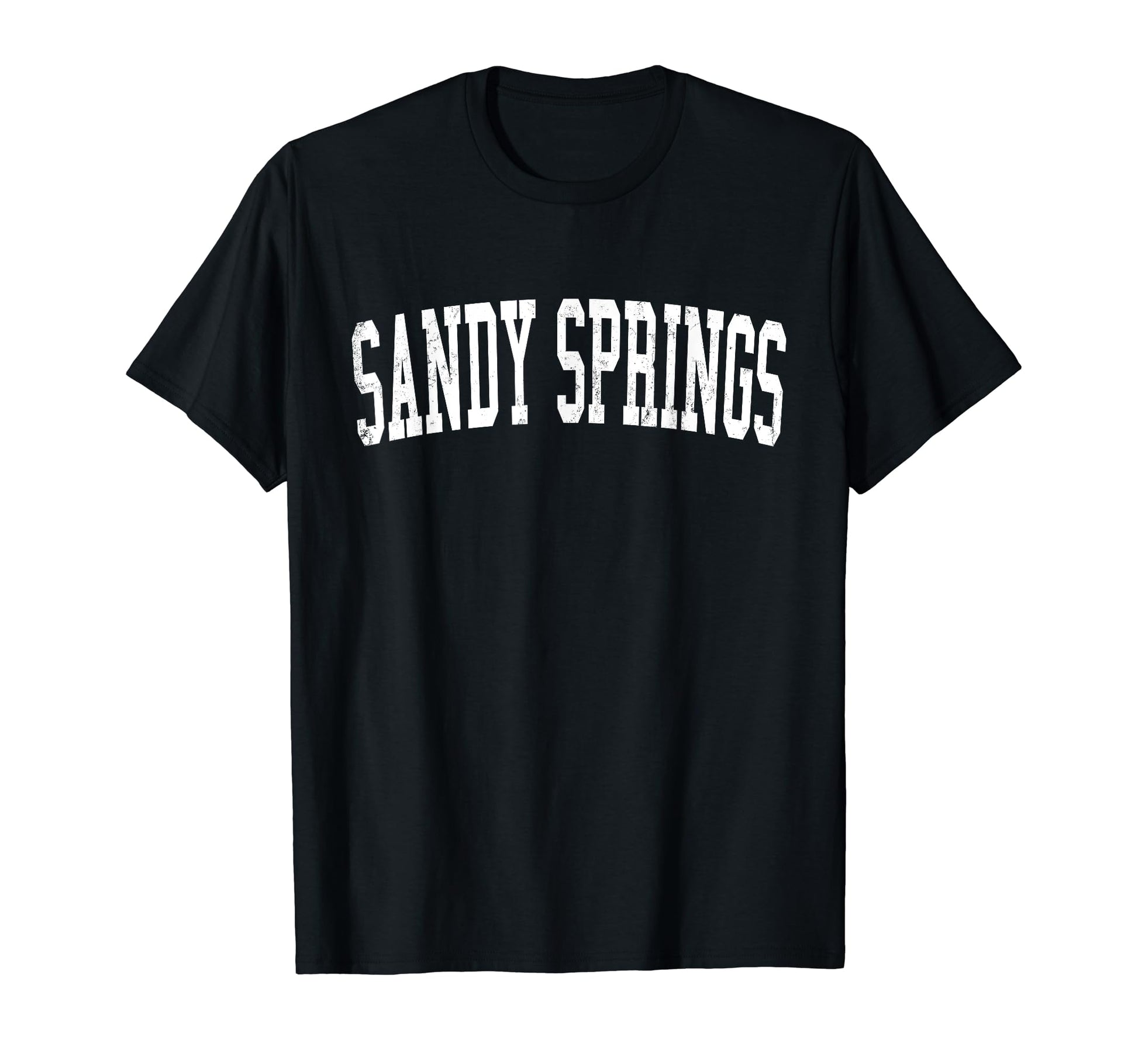 Sandy Ut Distressed White Varsity T-Shirt - Minimalist Print Men Women - T-Shirt, Sweatshirt, Hoodie