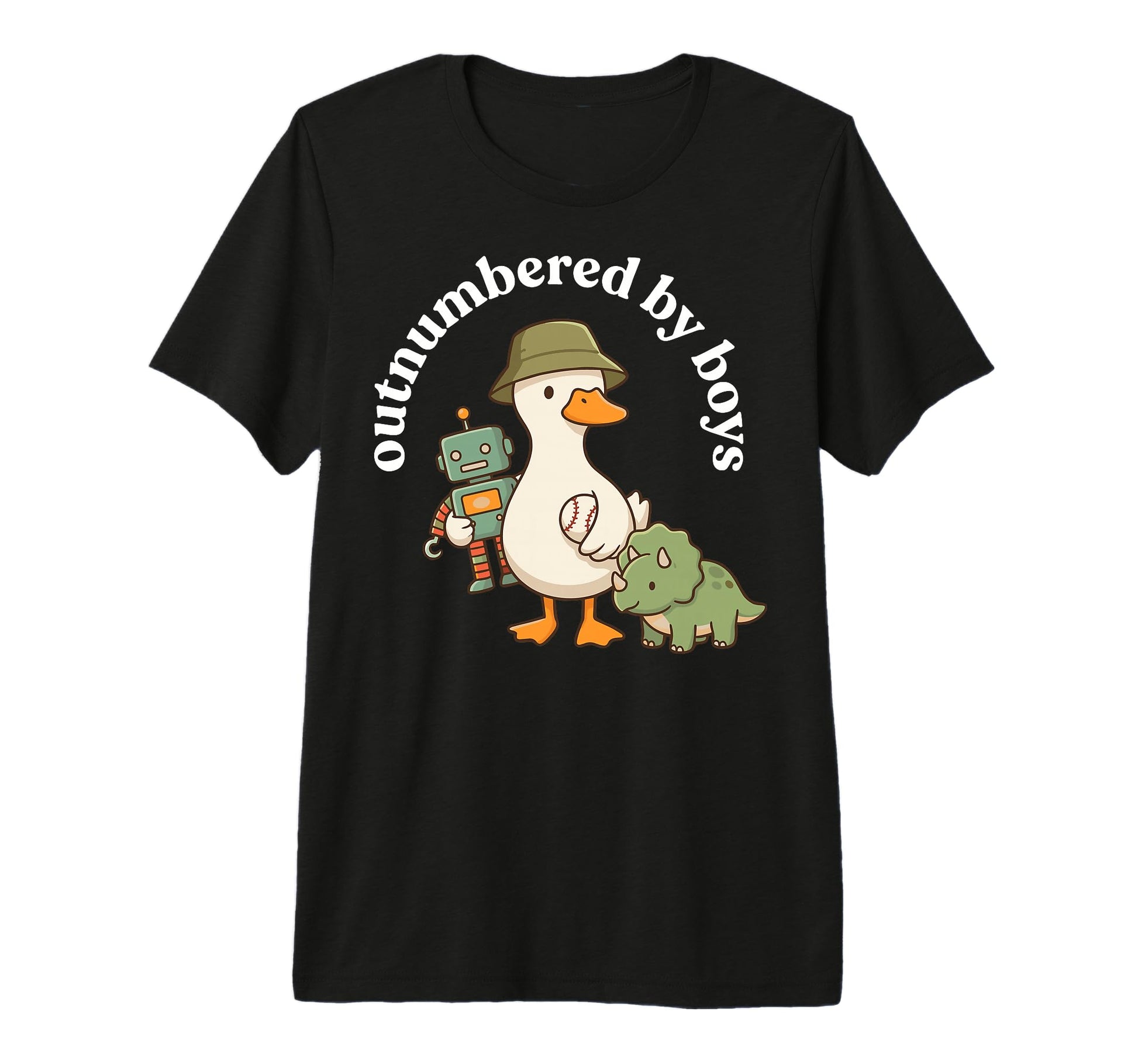 Outnumbered Funny Mom Mama Mom Life Tri T-Shirt - Trendy Graphic Men Women - T-Shirt, Sweatshirt, Hoodie