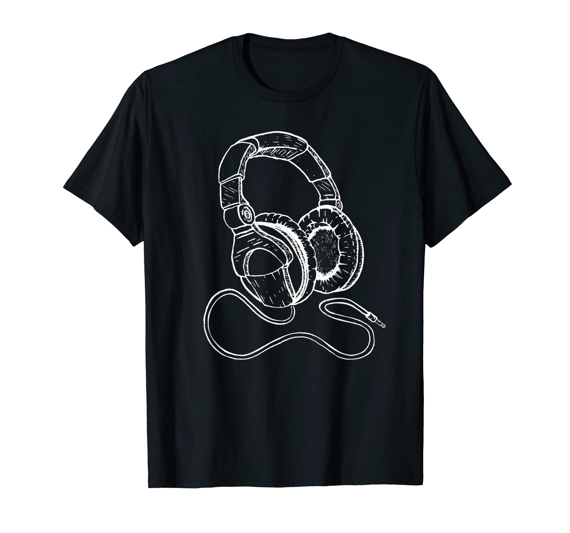 Hip Hop Over Ear Headphones Old T-Shirt - Streetwear Style Men Women - T-Shirt, Sweatshirt, Hoodie