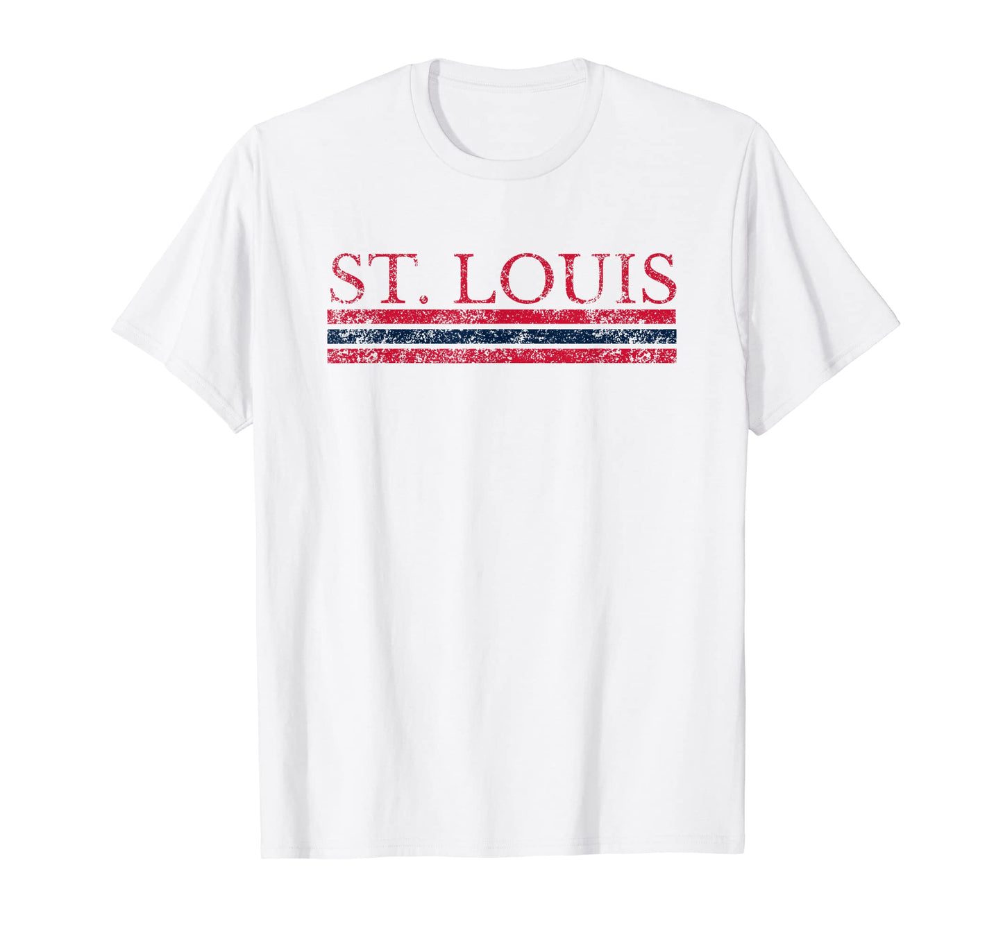 St Louis Missouri Weathered Stripe T-Shirt - Unique Graphic Men Women - T-Shirt, Sweatshirt, Hoodie