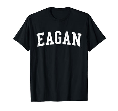 Eagan Mn Distressed White Varsity T-Shirt - Novelty Apparel Unisex - T-Shirt, Sweatshirt, Hoodie