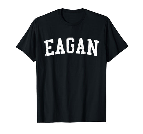 Eagan Mn Distressed White Varsity T-Shirt - Novelty Apparel Unisex - T-Shirt, Sweatshirt, Hoodie