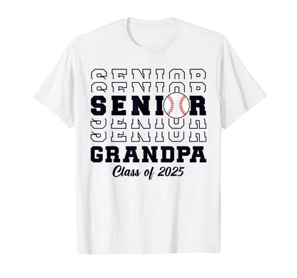 Class 2025 Baseball Grandpa Senior T-Shirt - Graphic Print Men Women - T-Shirt, Sweatshirt, Hoodie
