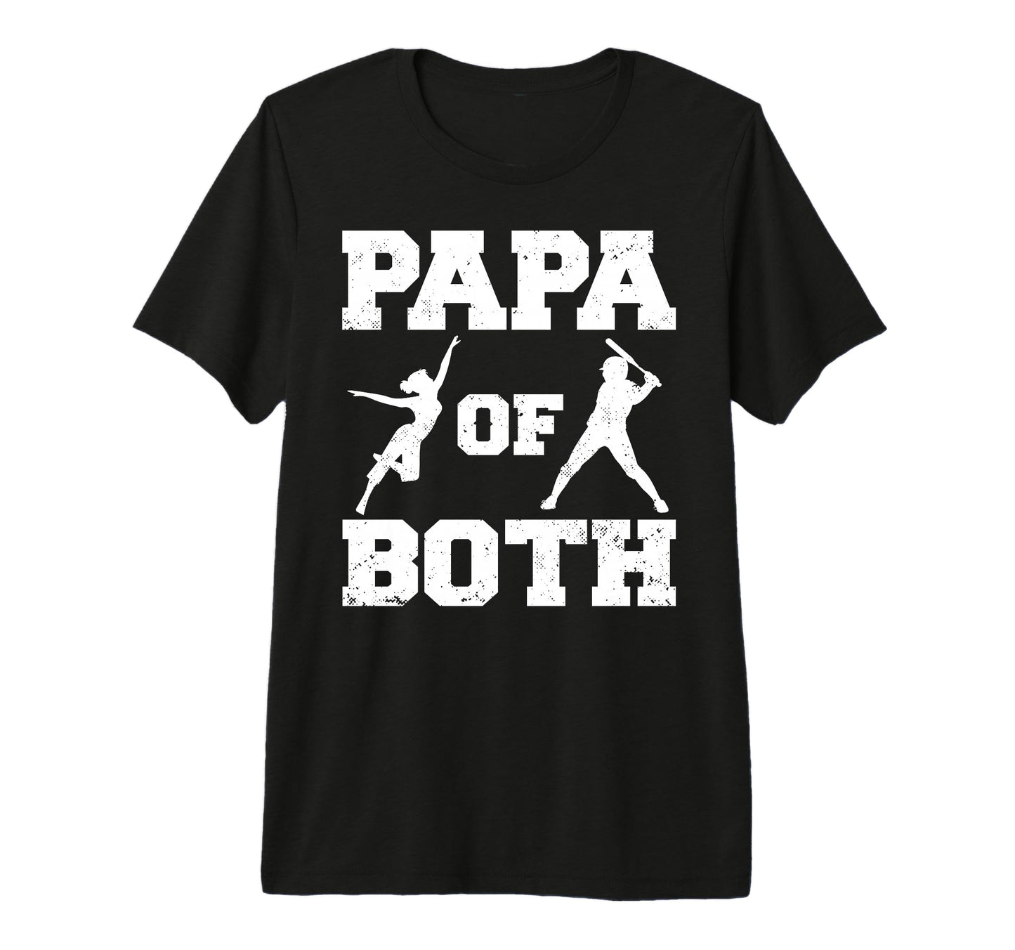 Mens Papa Both Funny Baseball And Dance T-Shirt - Unique Graphic Men Women - T-Shirt, Sweatshirt, Hoodie