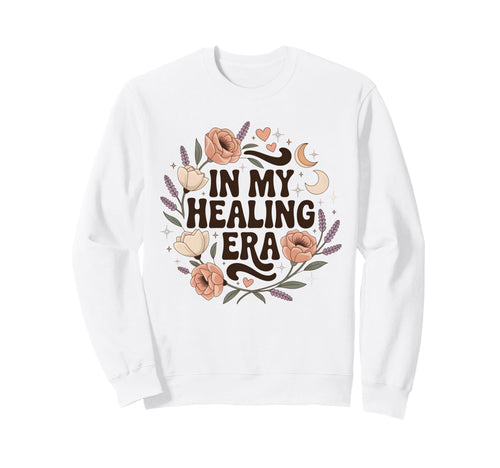 My Healing Era Groovy Self Care Sweatshirt - Fun Novelty Design Men Women - T-Shirt, Sweatshirt, Hoodie