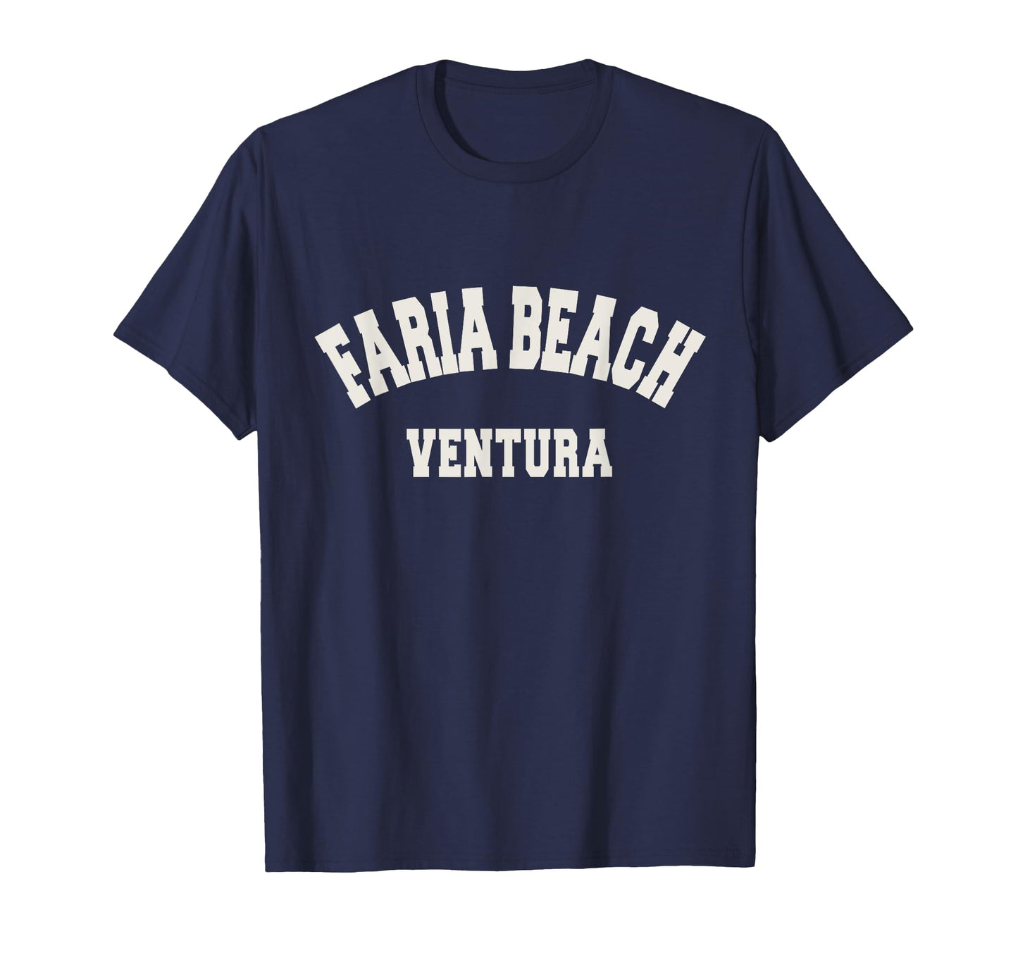 Faria Beach California Varsity T-Shirt - Custom Art Print for Adults - T-Shirt, Sweatshirt, Hoodie
