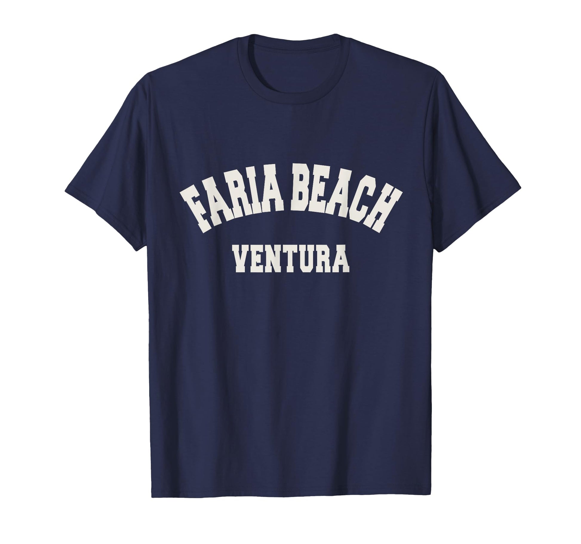 Faria Beach California Varsity T-Shirt - Custom Art Print for Adults - T-Shirt, Sweatshirt, Hoodie