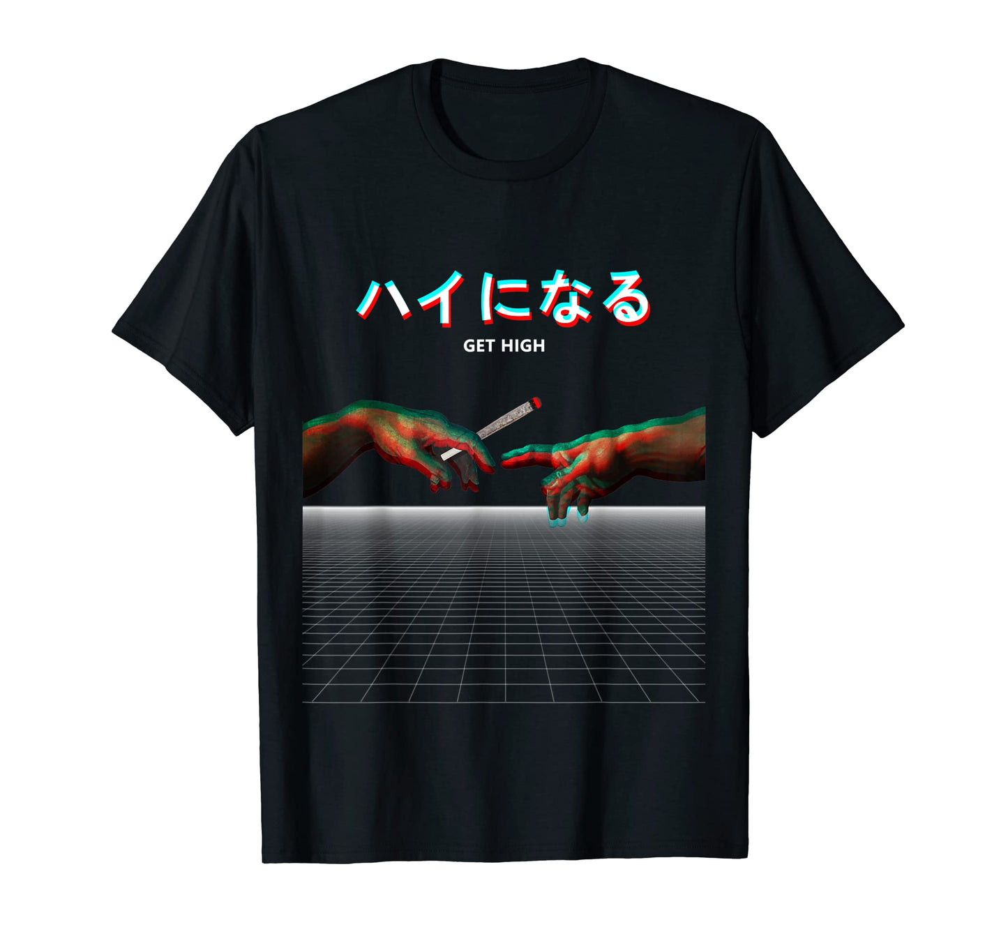 Vaporwave Aesthetic Michelangelo T-Shirt - Custom Art Print Men Women - T-Shirt, Sweatshirt, Hoodie