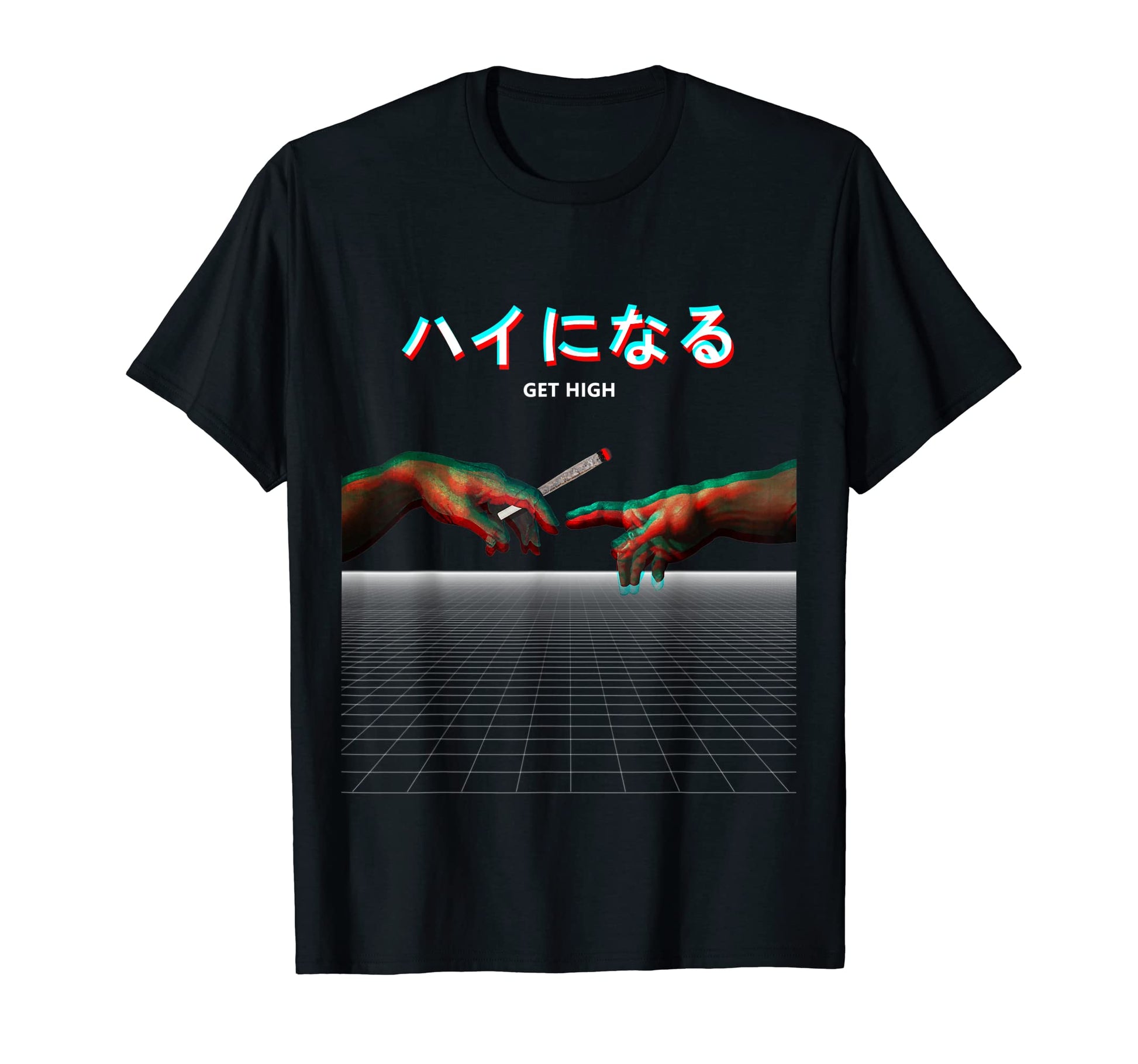 Vaporwave Aesthetic Michelangelo T-Shirt - Custom Art Print Men Women - T-Shirt, Sweatshirt, Hoodie