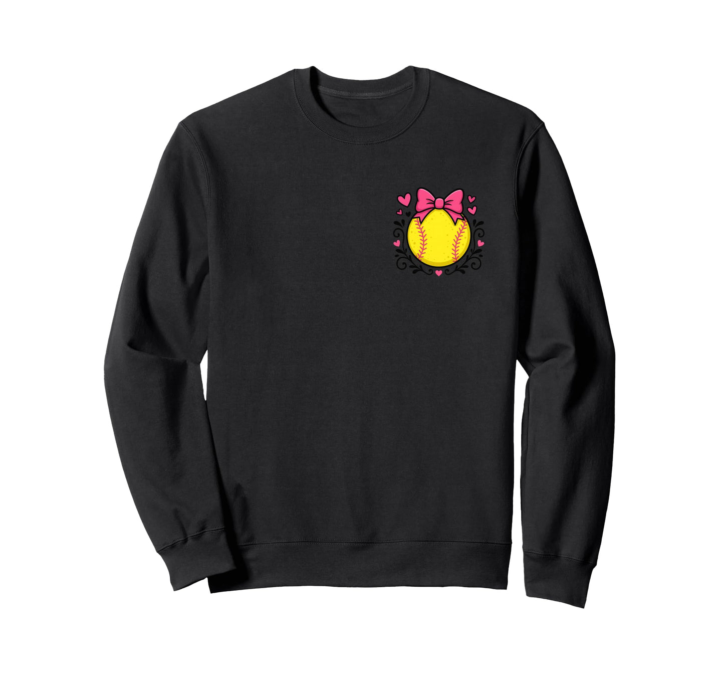 Proud Softball Mom Life Love My Sweatshirt - Minimalist Print for Adults - T-Shirt, Sweatshirt, Hoodie
