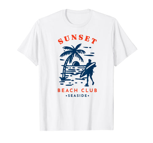 Sunset Beach Club Gift Surfers T-Shirt - Aesthetic Graphic for Adults - T-Shirt, Sweatshirt, Hoodie