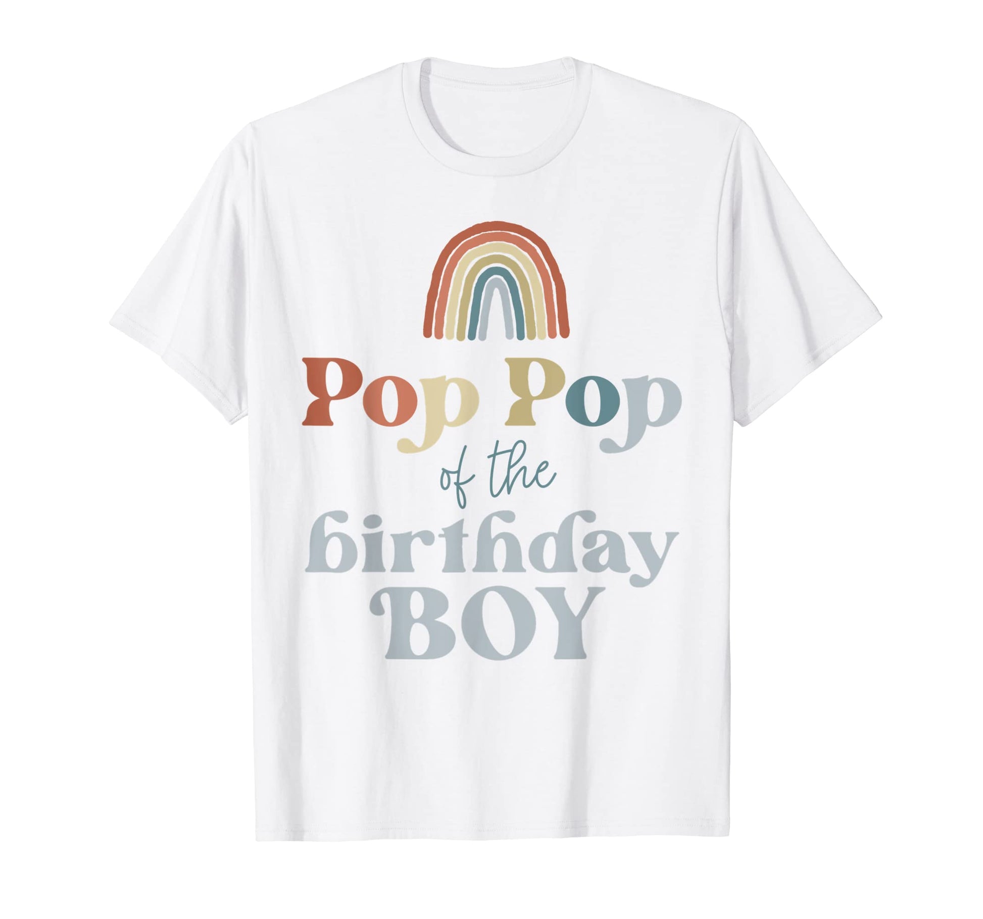 Mens Pop Pop Birthday Boho Rainbow T-Shirt - Streetwear Style Men Women - T-Shirt, Sweatshirt, Hoodie