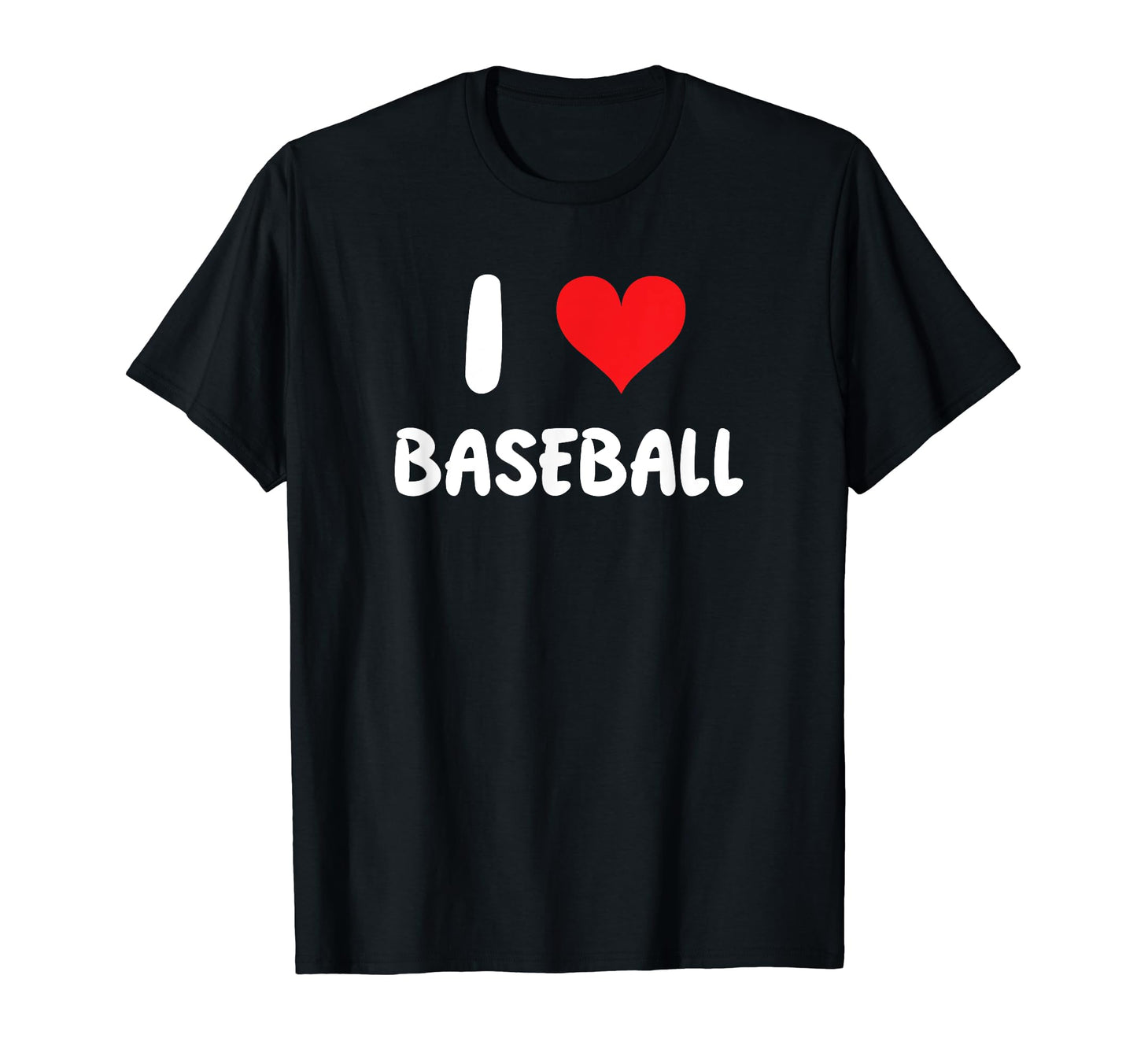 I Love Baseball Heart Mom Dad T-Shirt - Fun Novelty Design for Adults - T-Shirt, Sweatshirt, Hoodie