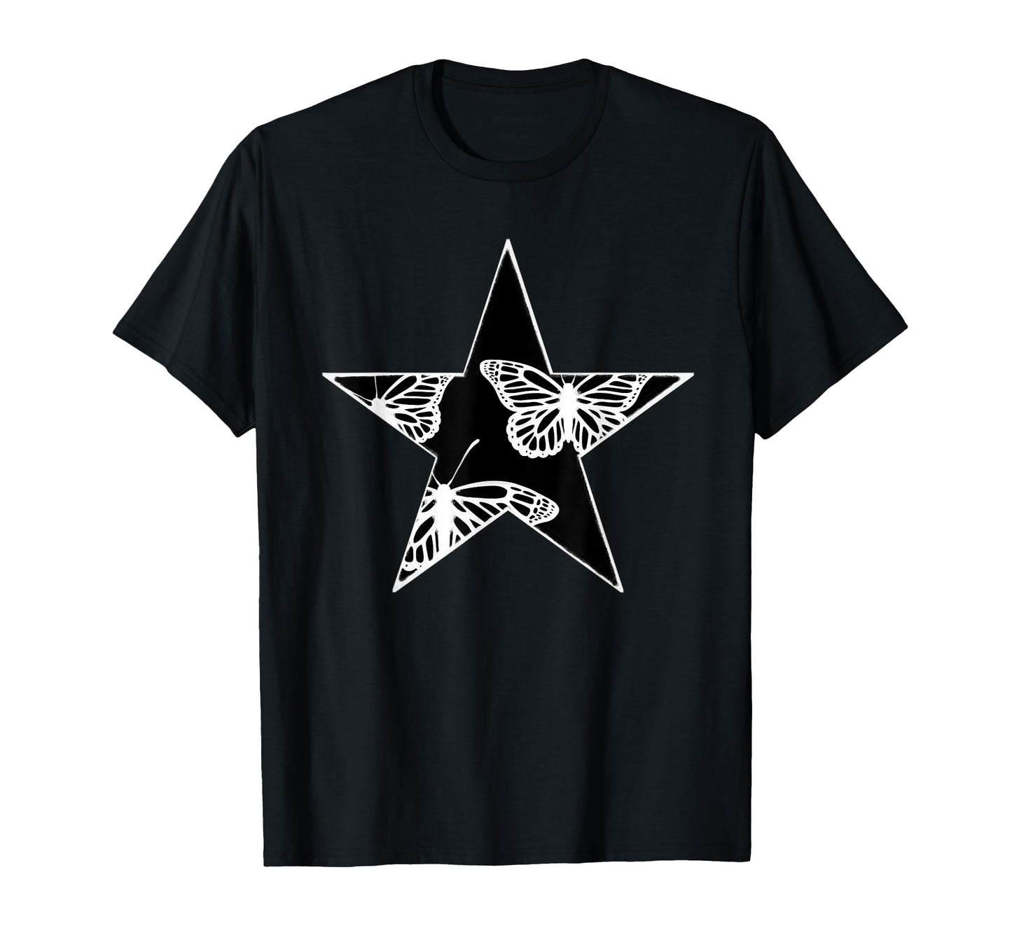 Star Stencil Graffiti Art Emo Egirl T-Shirt - Aesthetic Graphic for Adults - T-Shirt, Sweatshirt, Hoodie