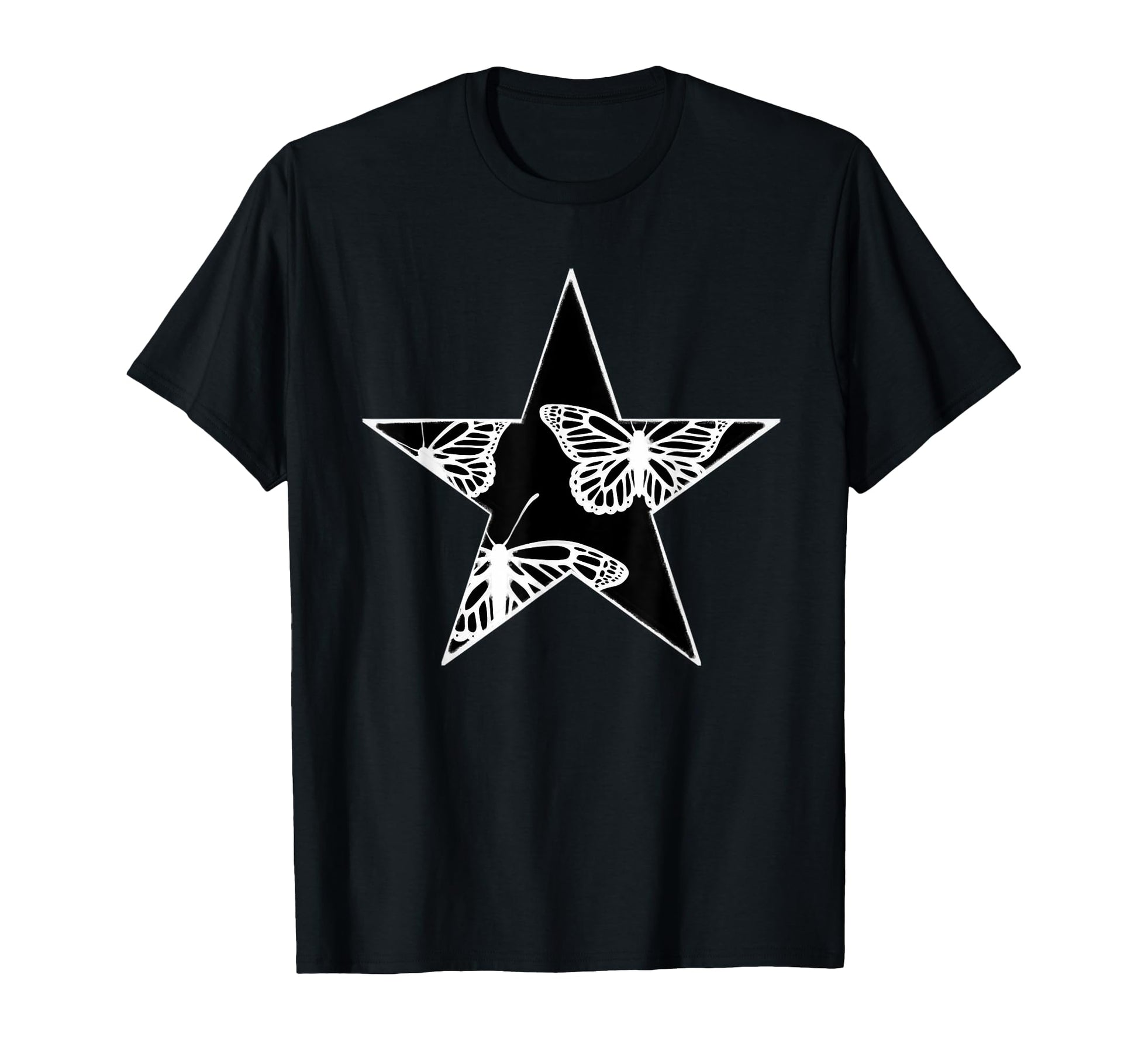 Star Stencil Graffiti Art Emo Egirl T-Shirt - Aesthetic Graphic for Adults - T-Shirt, Sweatshirt, Hoodie