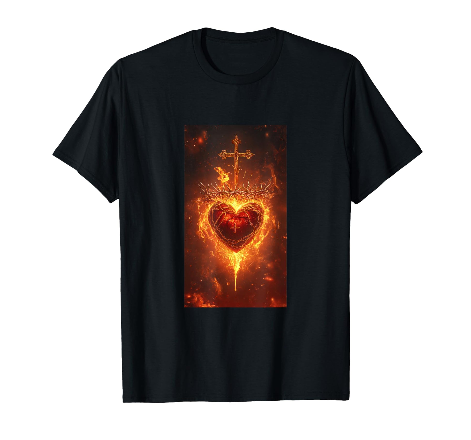 Gothic Cross Grunge Aesthetic Y2K T-Shirt - Aesthetic Graphic for Adults - T-Shirt, Sweatshirt, Hoodie