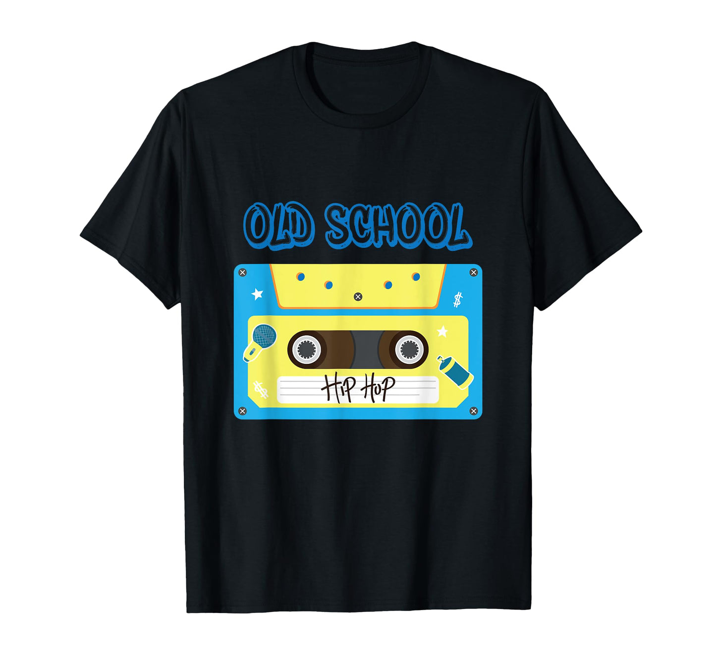 Old School Hip Hop Cassette Tape T-Shirt - Unique Graphic Men Women - T-Shirt, Sweatshirt, Hoodie