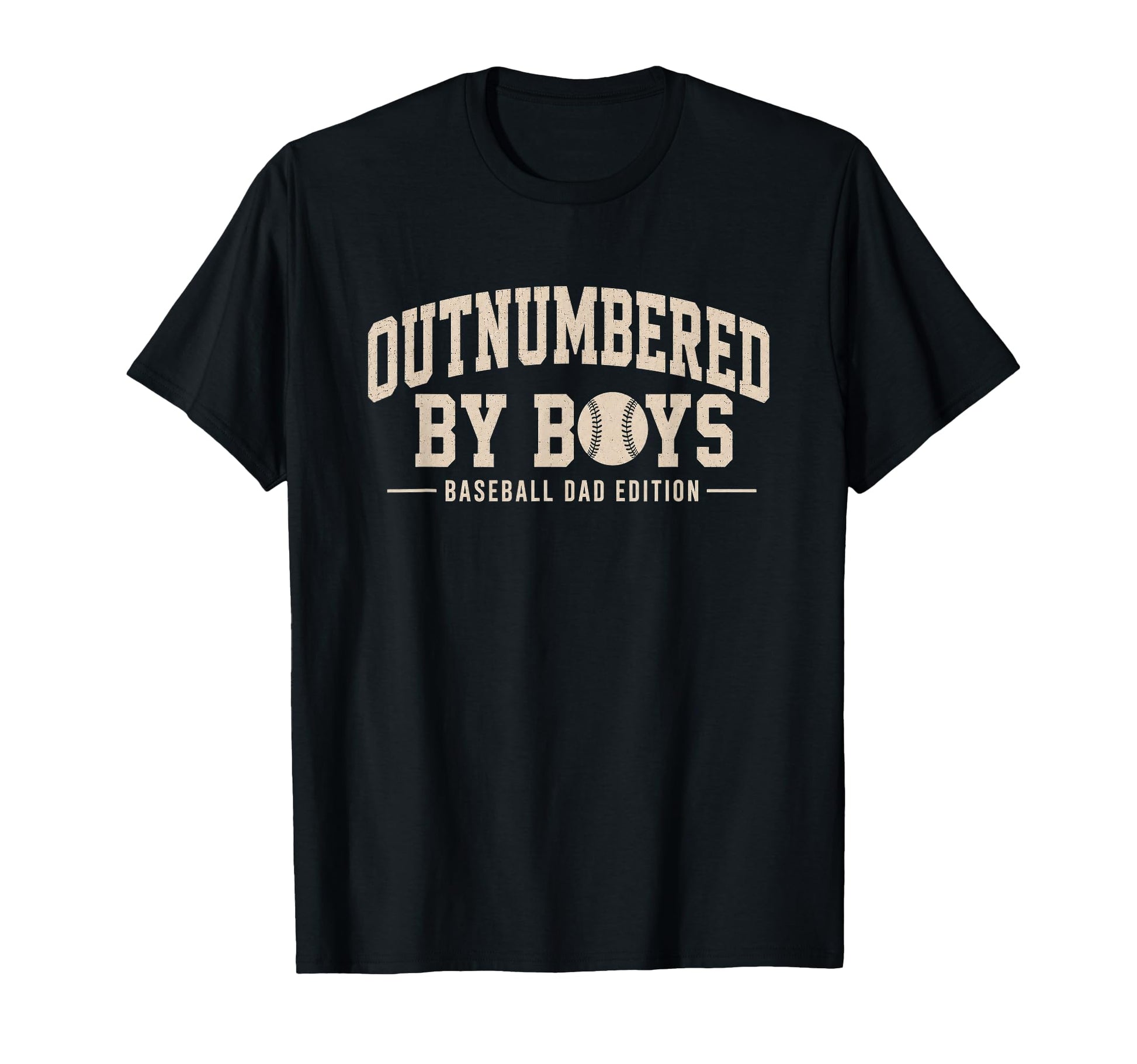 Outnumbered Baseball Dad Varsity T-Shirt - Streetwear Style for Adults - T-Shirt, Sweatshirt, Hoodie